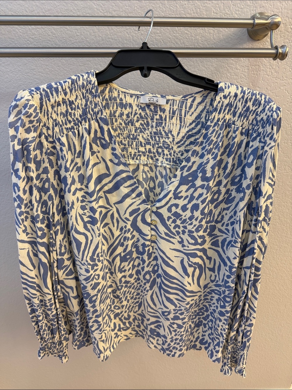 Rails Long Sleeve Rayon Shirt Top